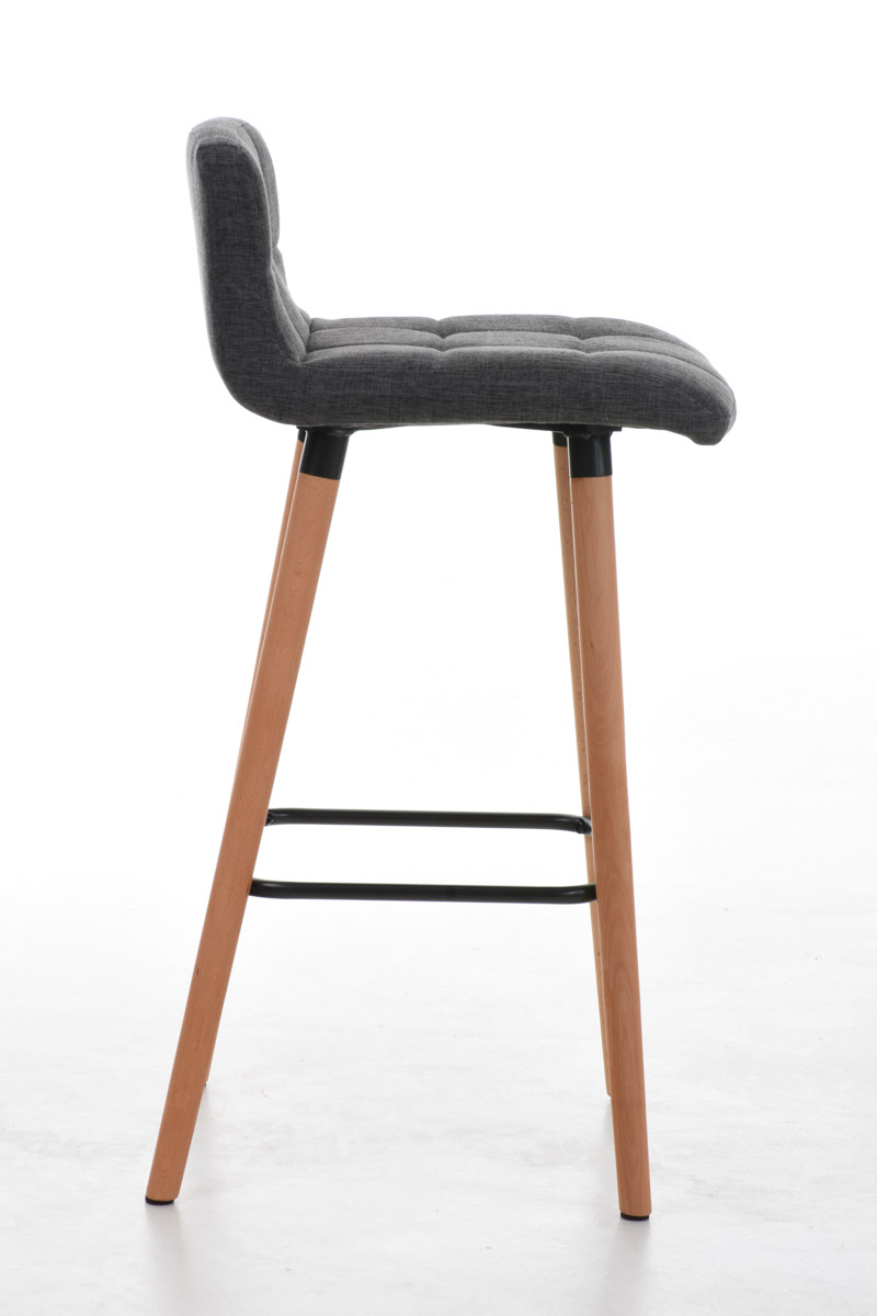 2er Set Barhocker Lincoln Stoff natura, hellgrau