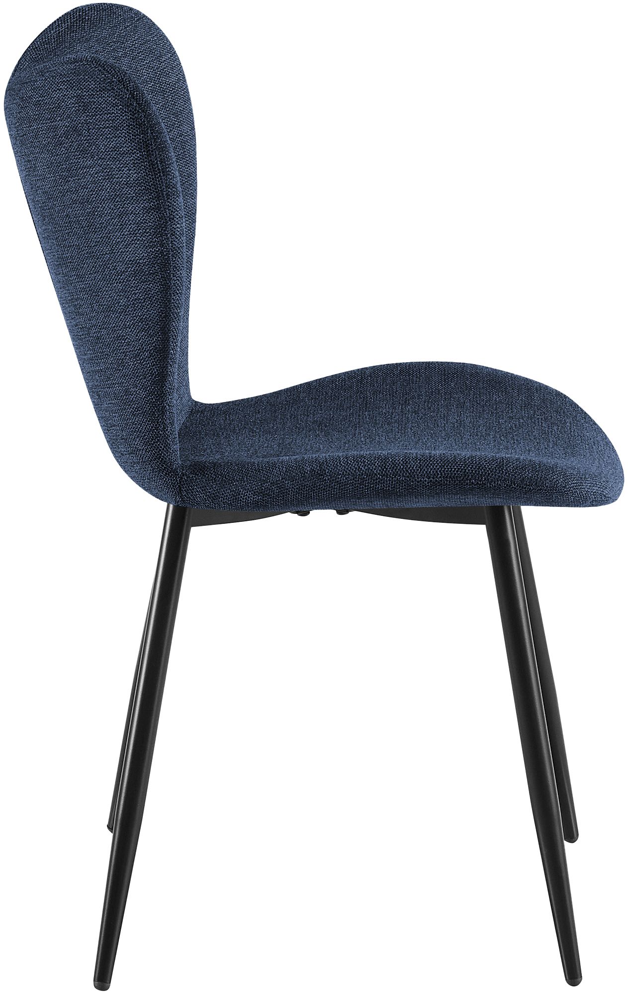 2er Set Esszimmerstuhl Maika Stoff, blau