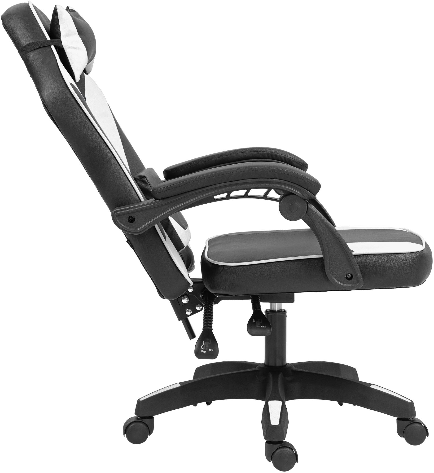 Bürostuhl Orkney Kunstleder, schwarz/weiß