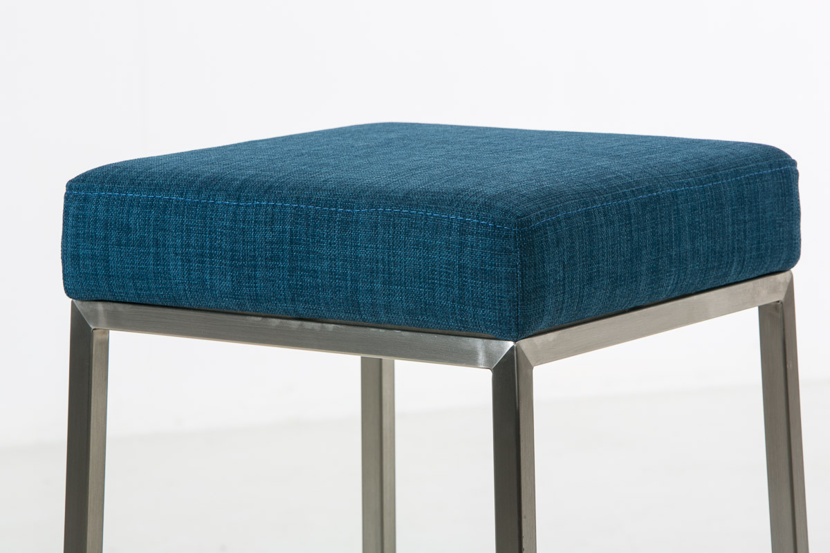 Barhocker Montreal E80 Stoff, blau