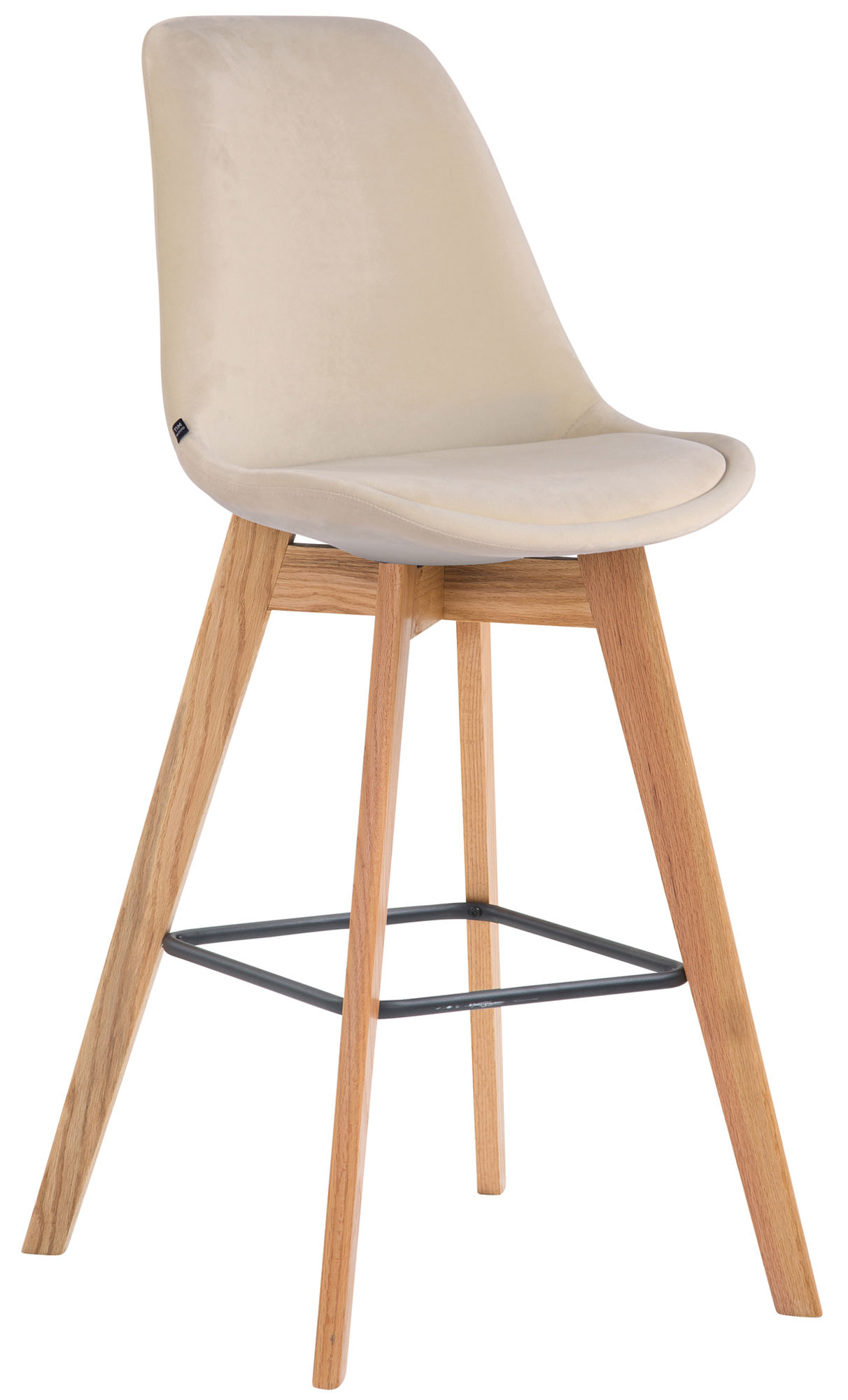 Barhocker Metz Samt natura, creme