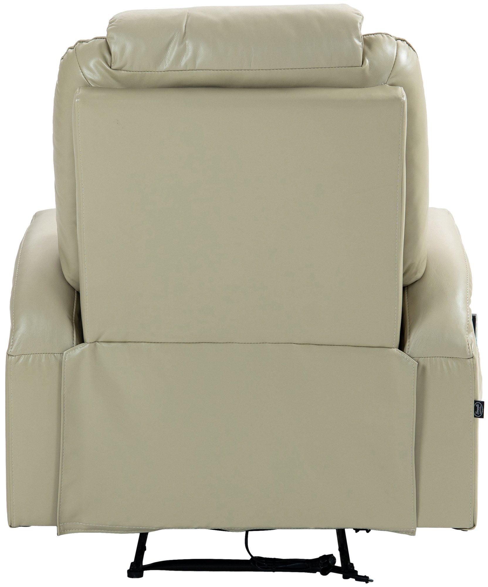 Sessel Hepler mit Massagefunktion Kunstleder, creme
