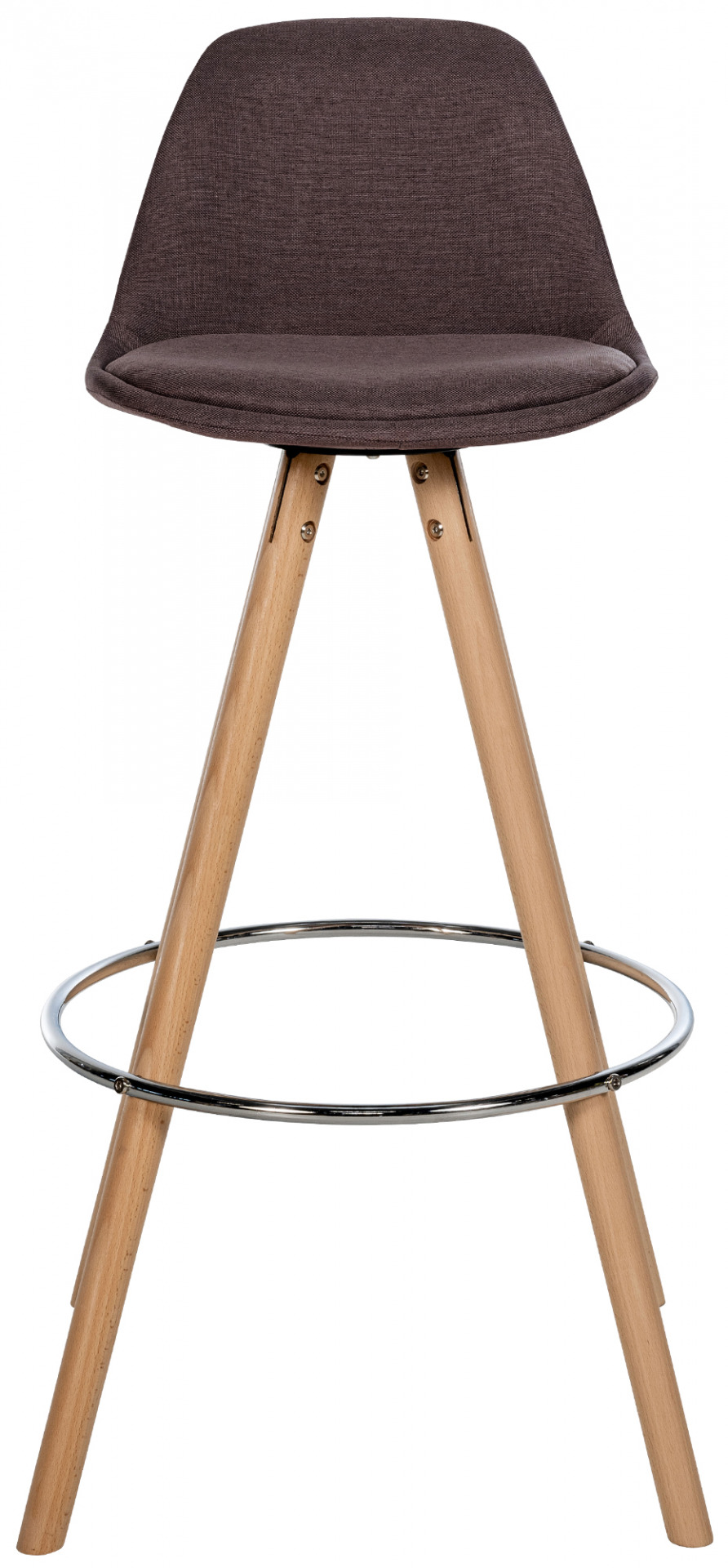 Barhocker Corbin Stoff Rund natura, braun