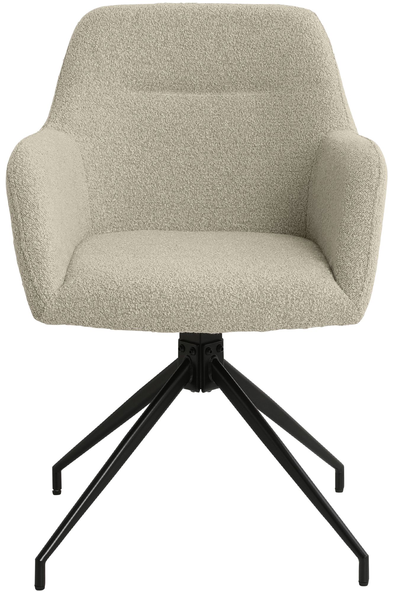 Esszimmerstuhl Merlinda Stoff Teddy, taupe