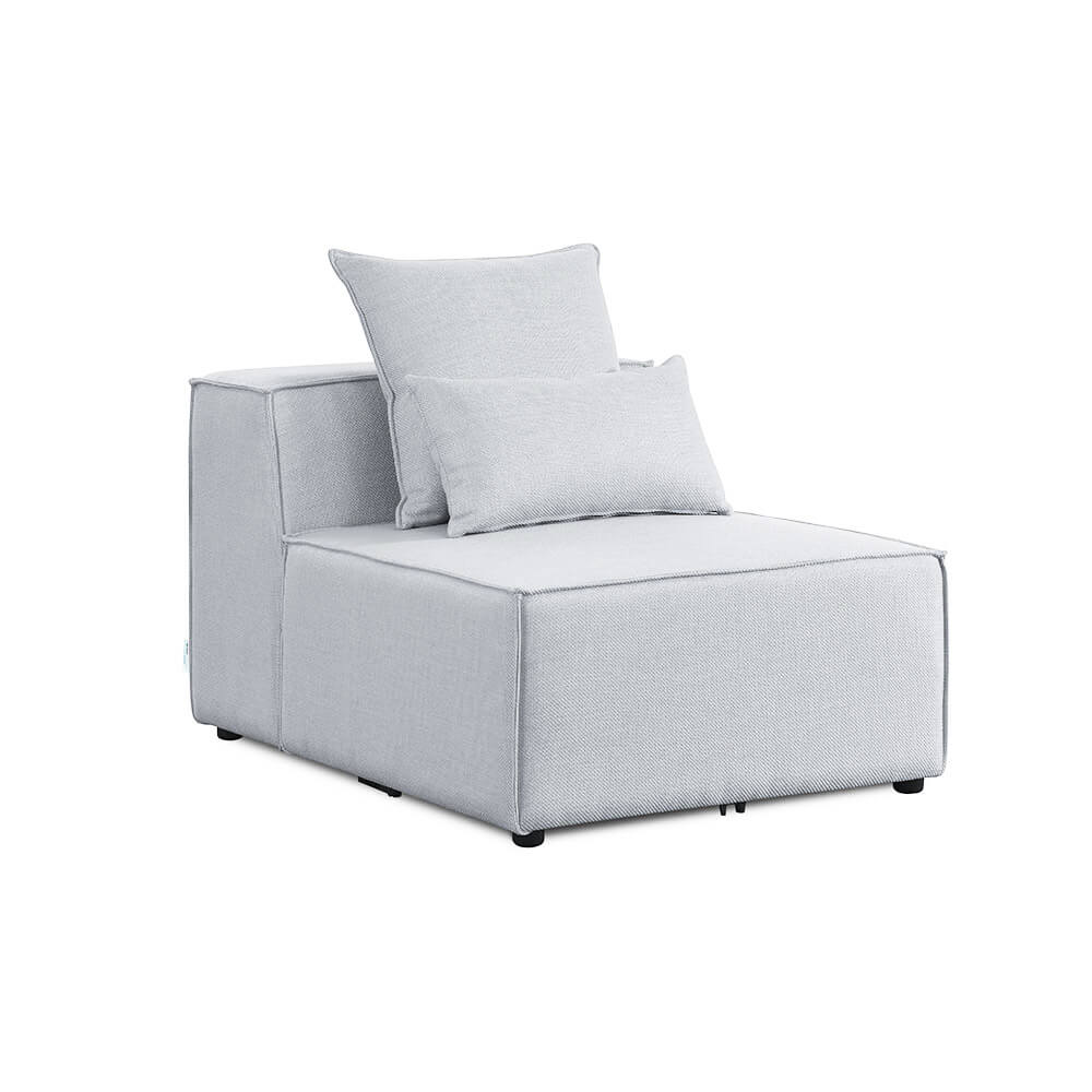Modulares Sofa Mittelsofa VERONA - 120 x 87 cm Hellgrau