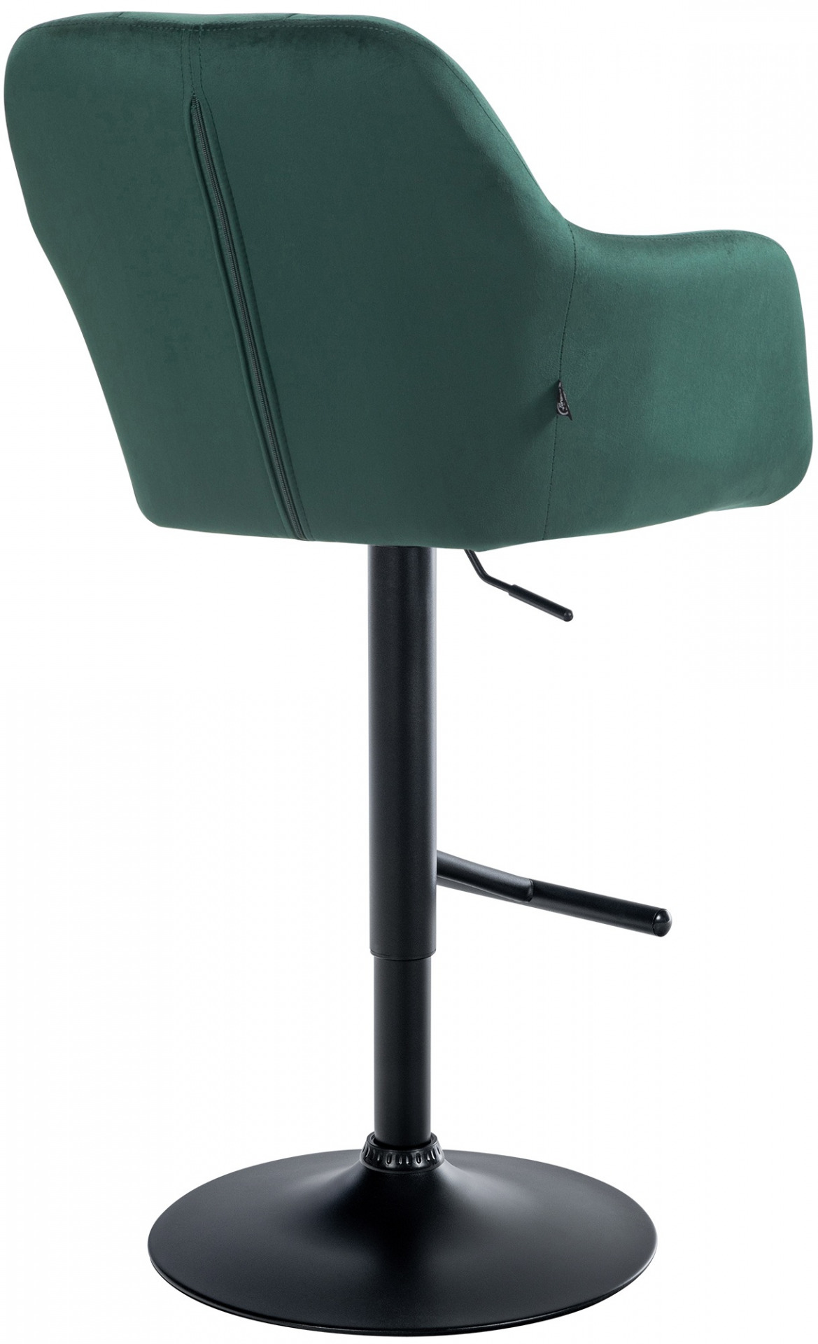 Barhocker Natoma Samt schwarz, grün
