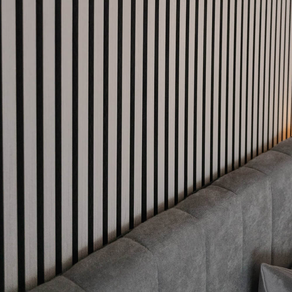 Akustikpaneel SONIC - 240 x 40 cm Grey Oak