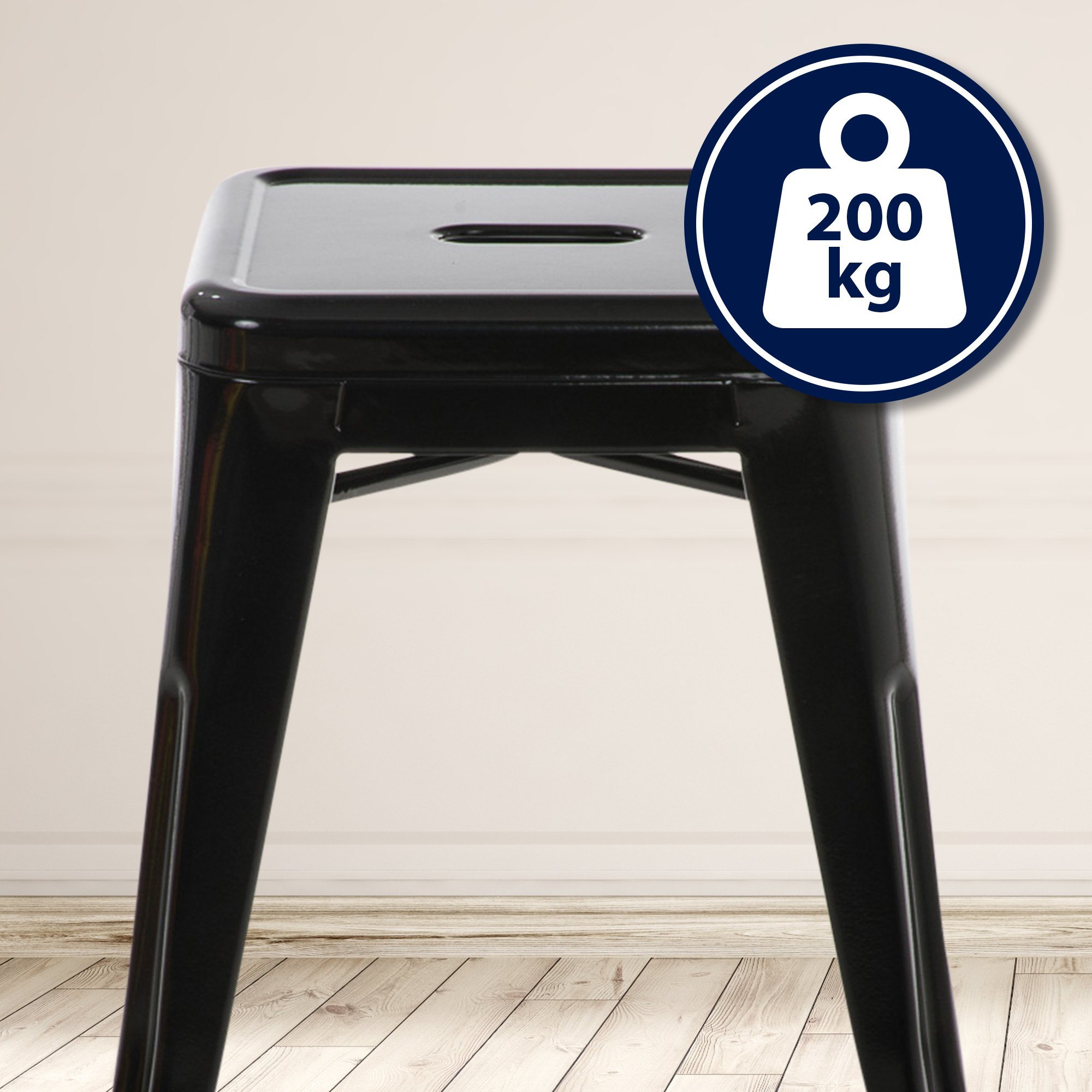 Hocker Armin, schwarz