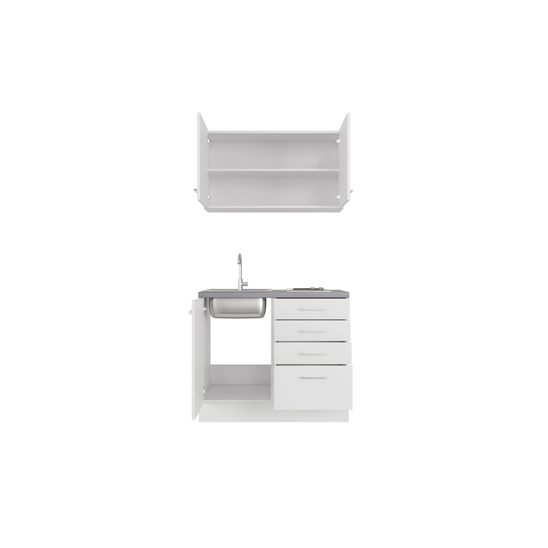 Miniküche VITA 100 cm mit E-Geräten