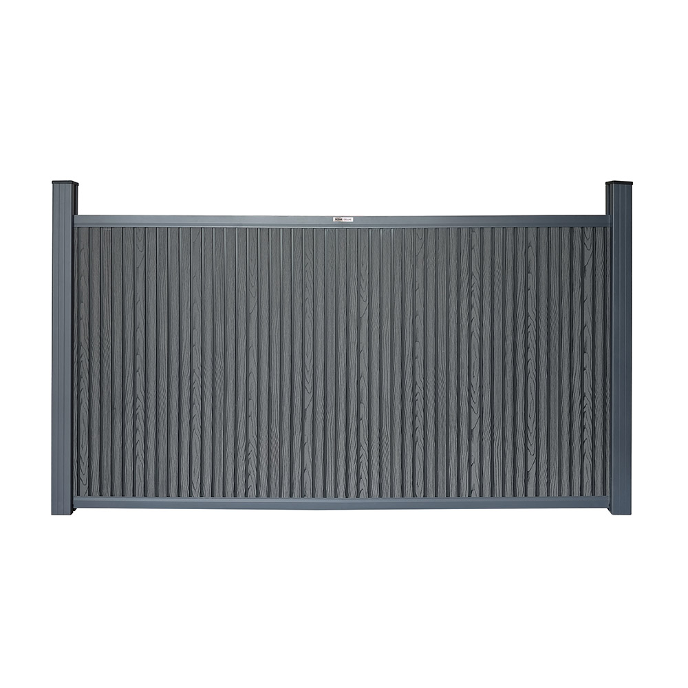 WPC Sichtschutzzaun CALLADO PREMIUM 1 x Element + 2 x Pfosten - Höhe: 115 cm