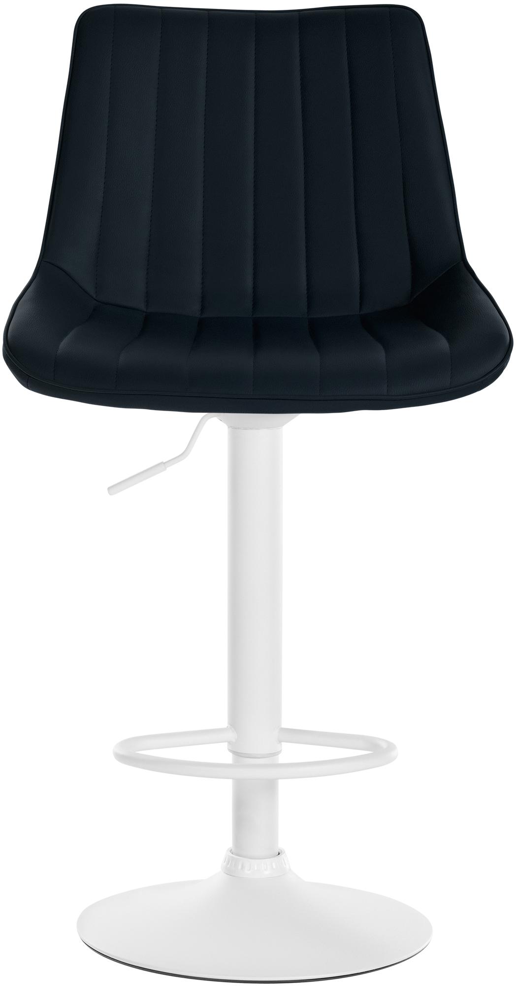 Barhocker Toni Kunstleder weiß, schwarz