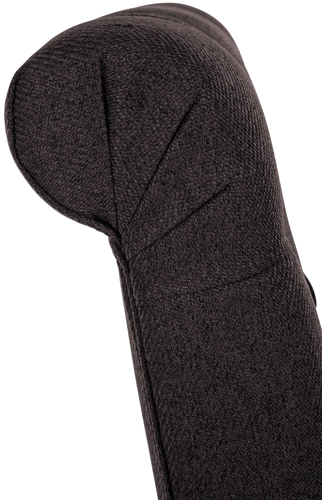 Esszimmerstuhl Lisburn Stoff, schwarz