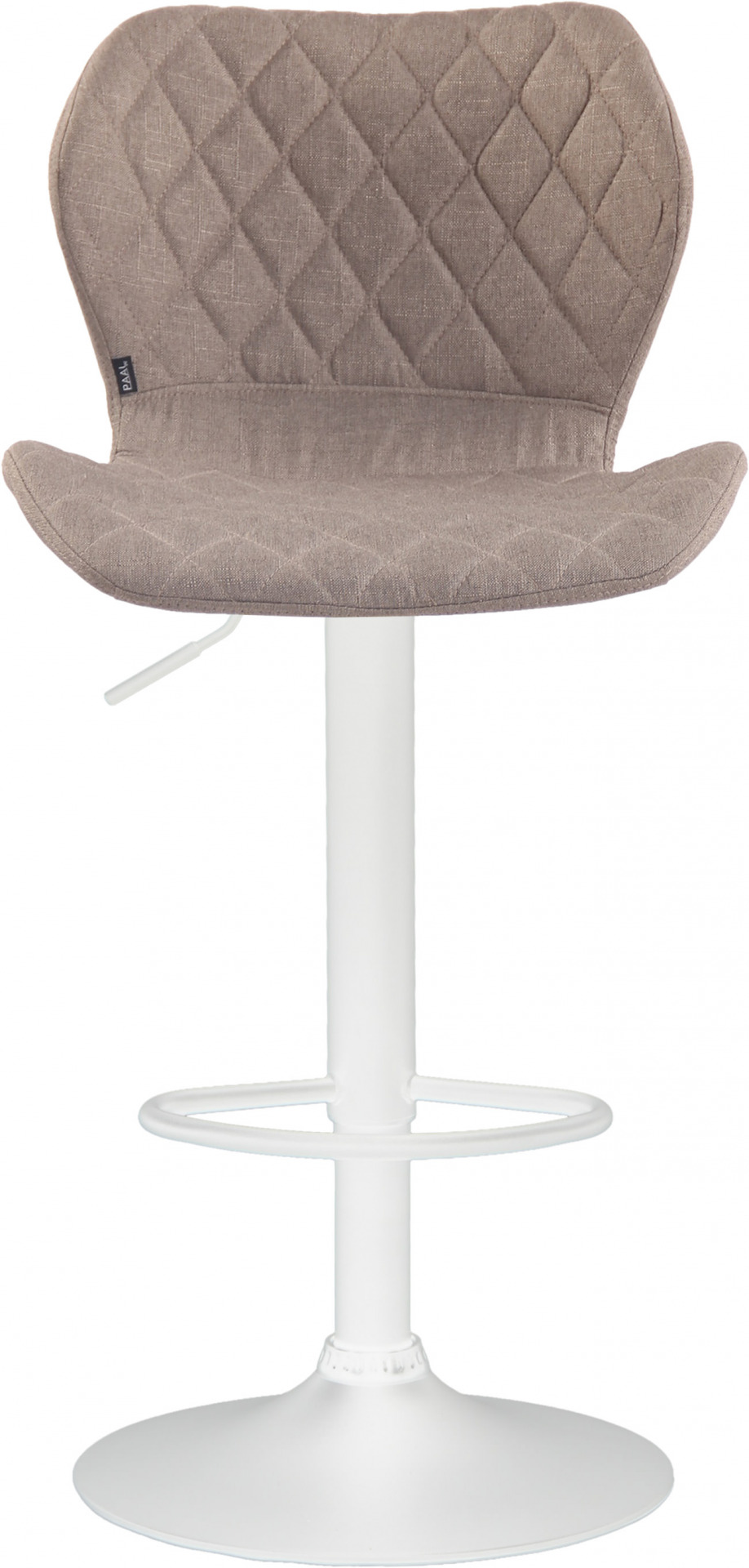 Barhocker Cork Stoff weiß, taupe