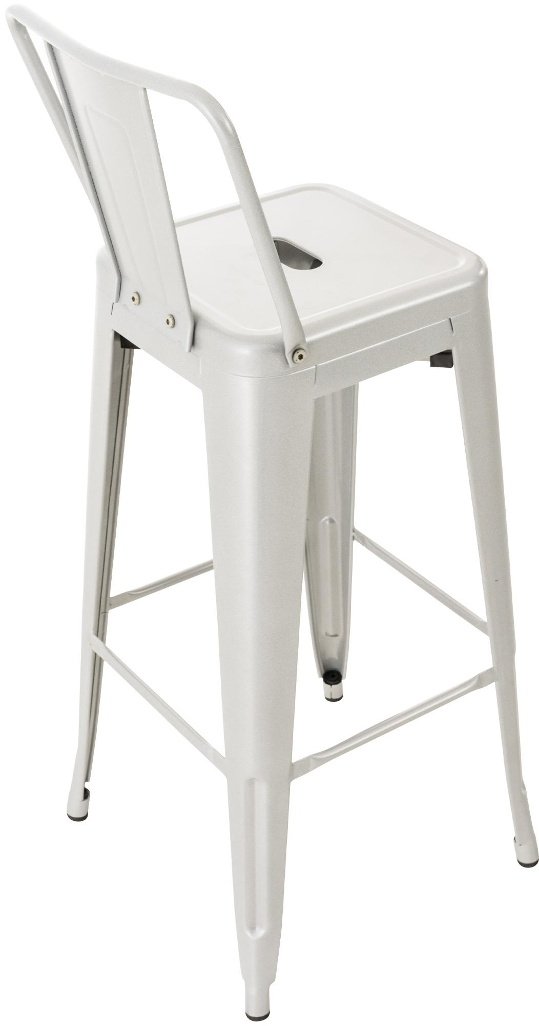 4er Set Barhocker Mason, silber