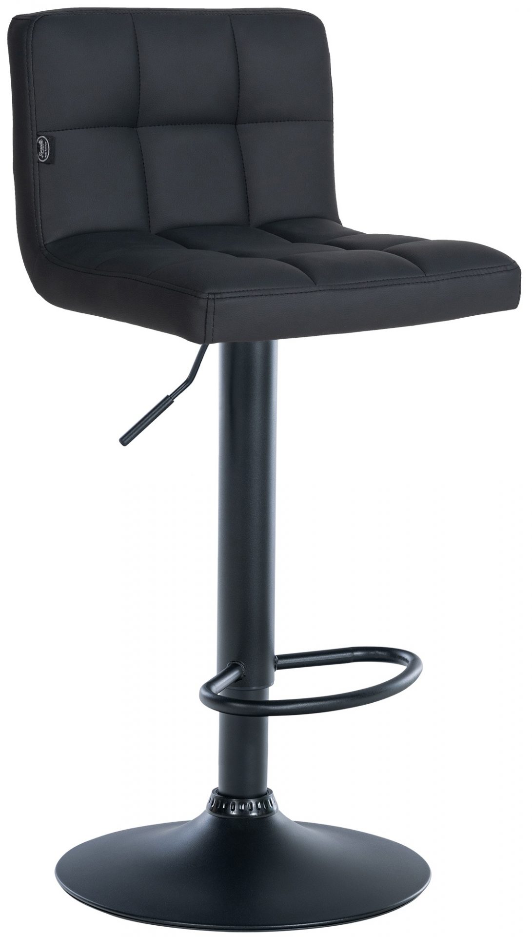 Barhocker Feni Kunstleder schwarz, schwarz