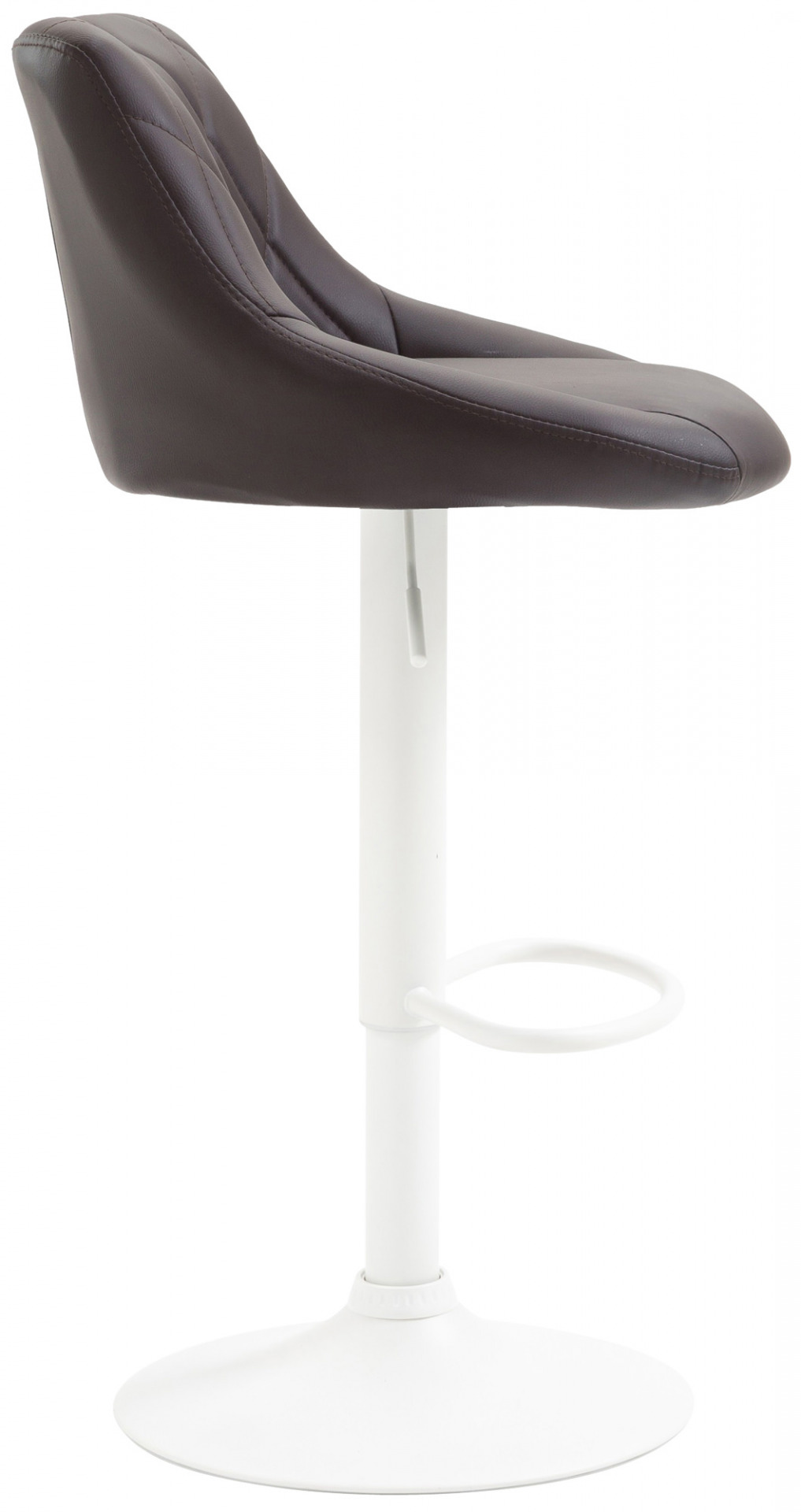 Barhocker Lazio Kunstleder weiß, braun