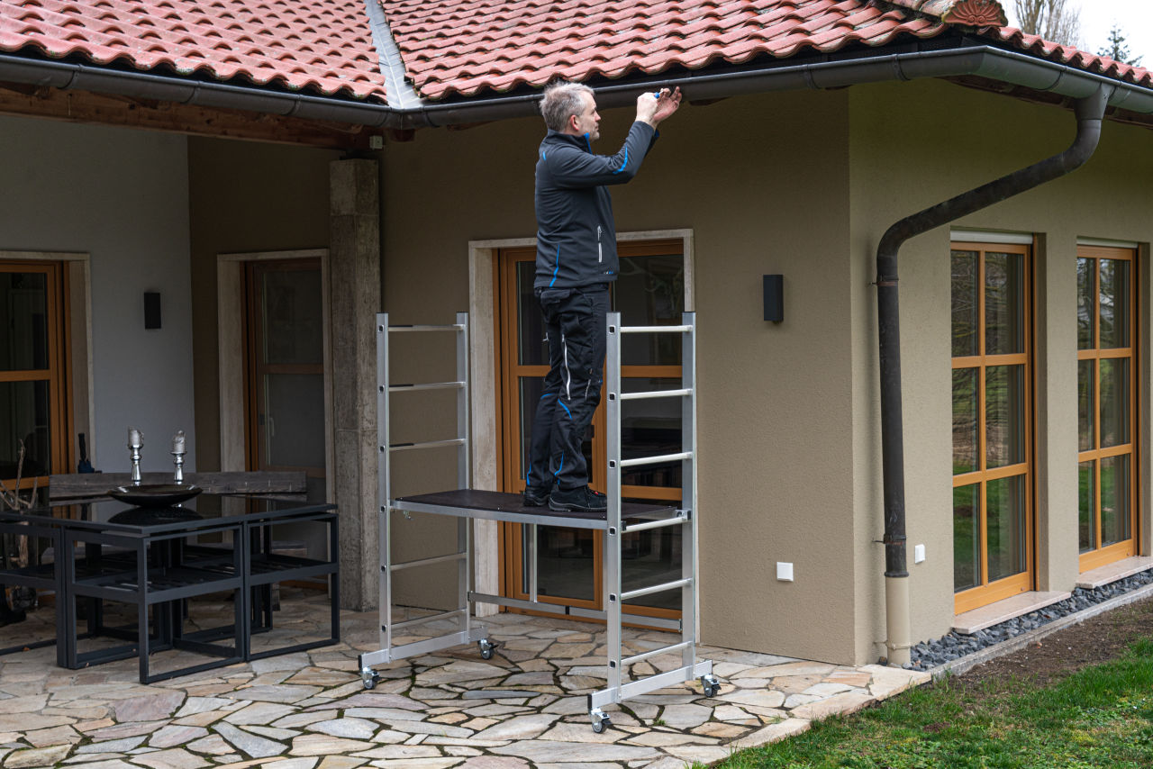 CORDA Faltgerüst Arbeitshöhe 2,90 m, fahrbar
