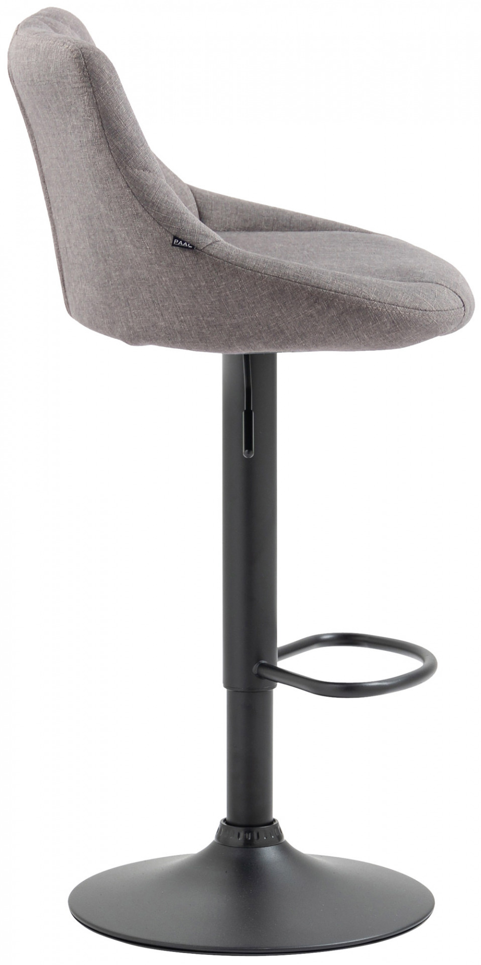 Barhocker Lazio Stoff schwarz, grau