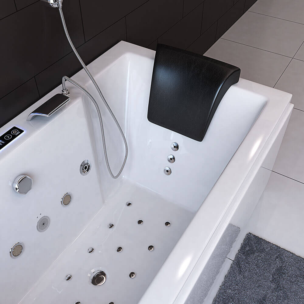 Whirlpool Badewanne mit Lichttherapie LAGUNA PURE M - 180 x 90 cm