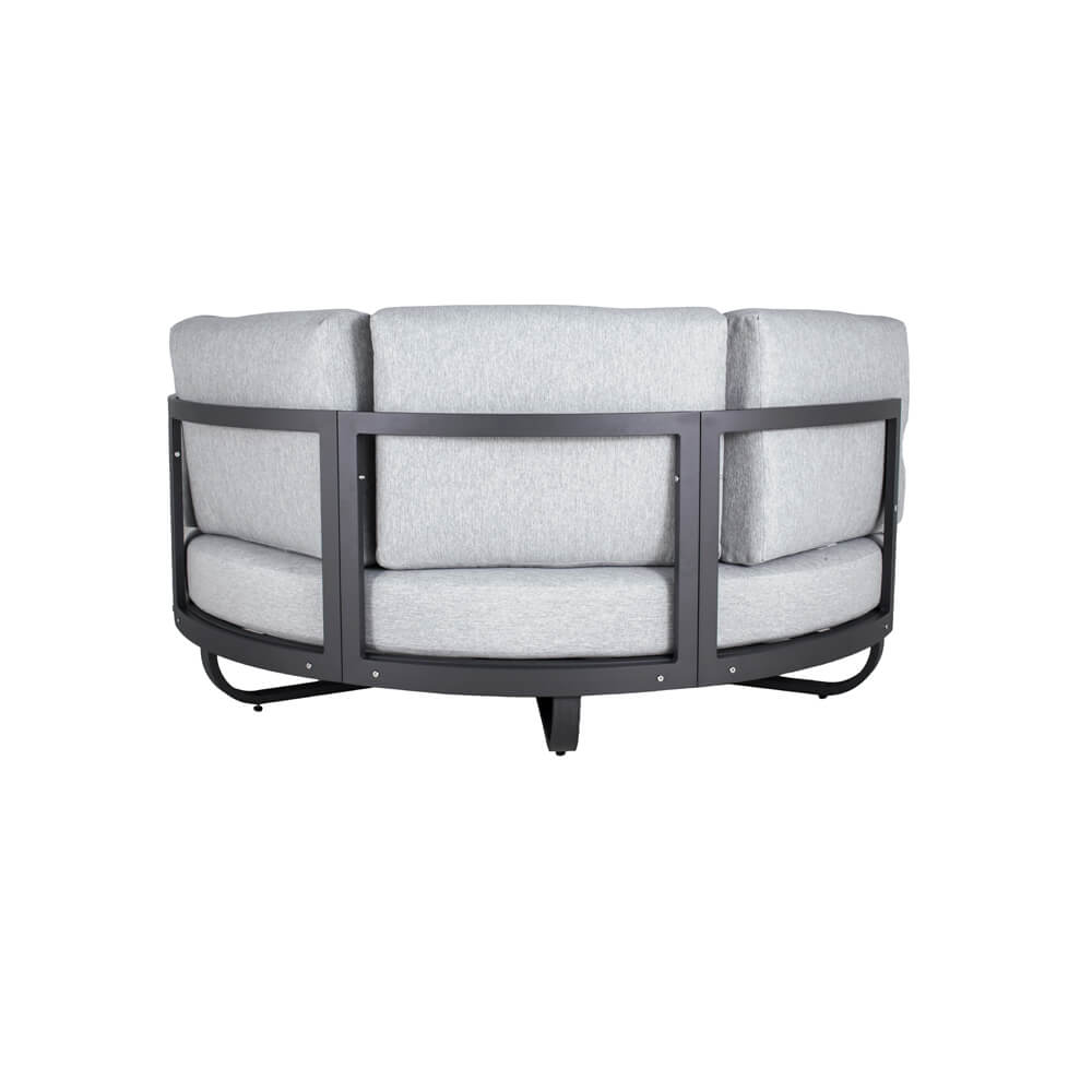 Daybed Outdoor FLORIDA inkl. Beistelltische - Grau