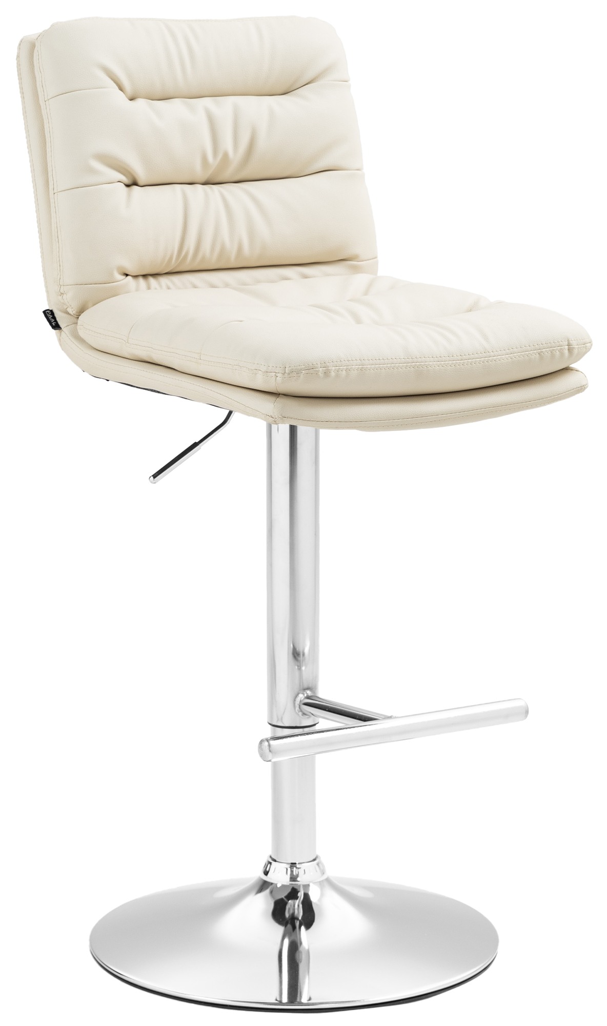 Barhocker Damar Kunstleder chrom, creme