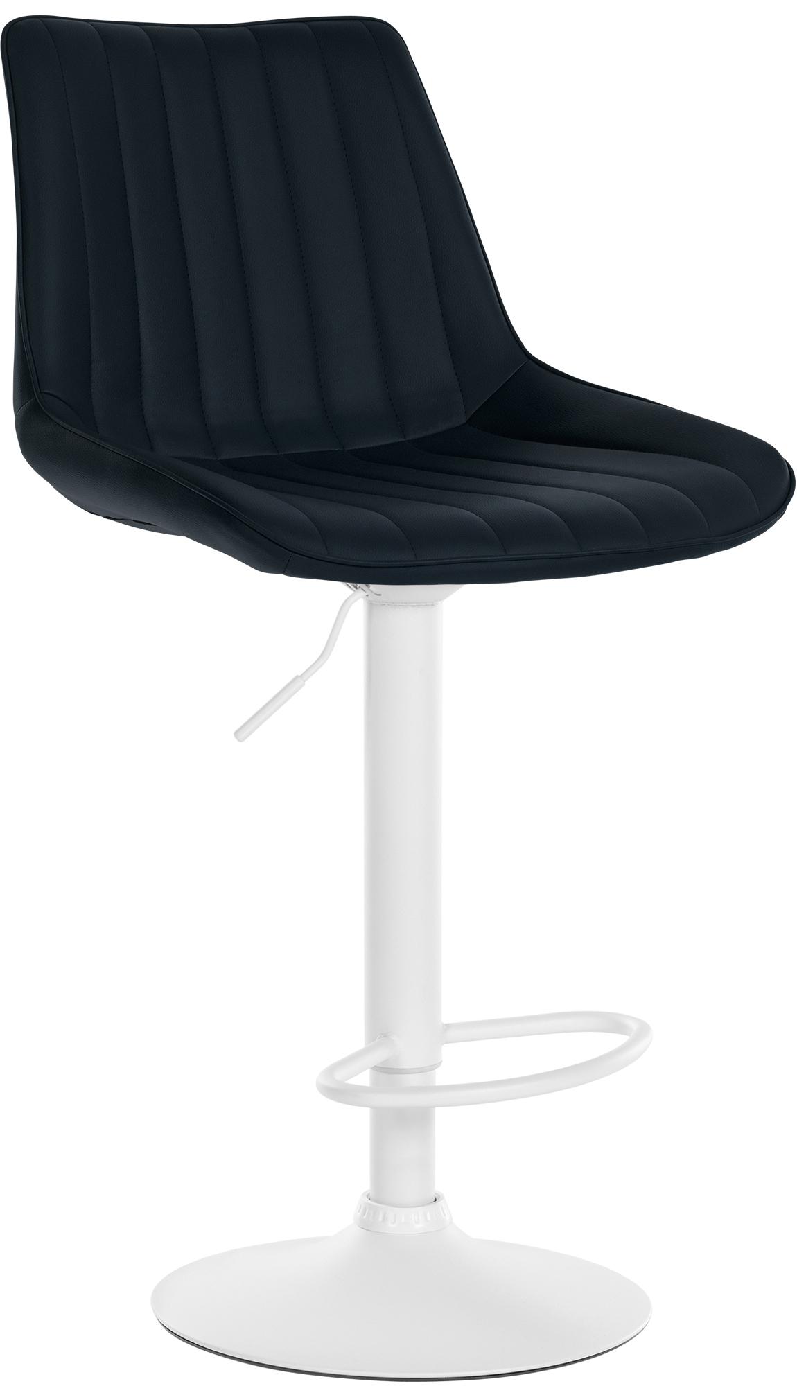 Barhocker Toni Kunstleder weiß, schwarz