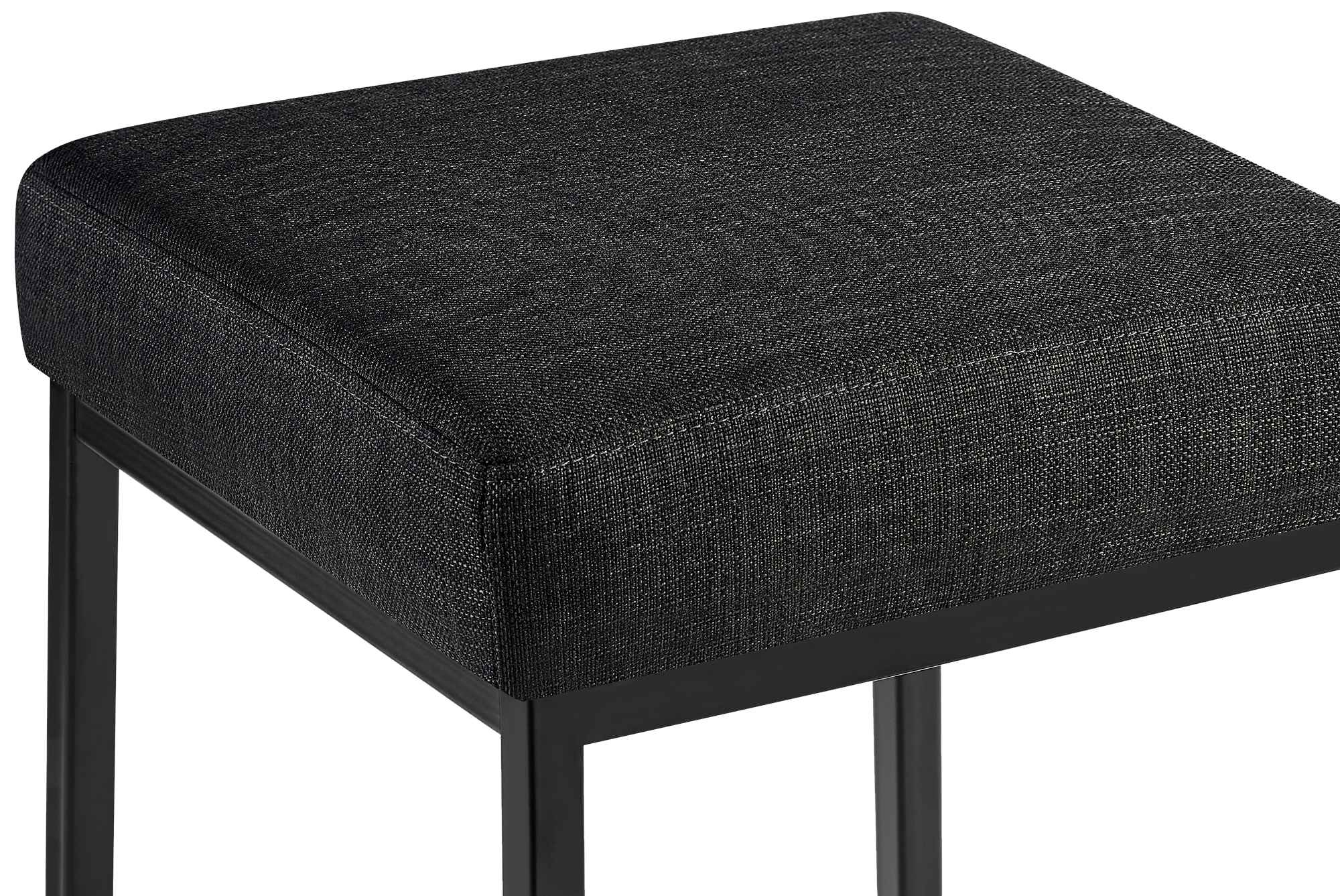 2er Set Barhocker Montreal 85 Stoff schwarz, dunkelgrau