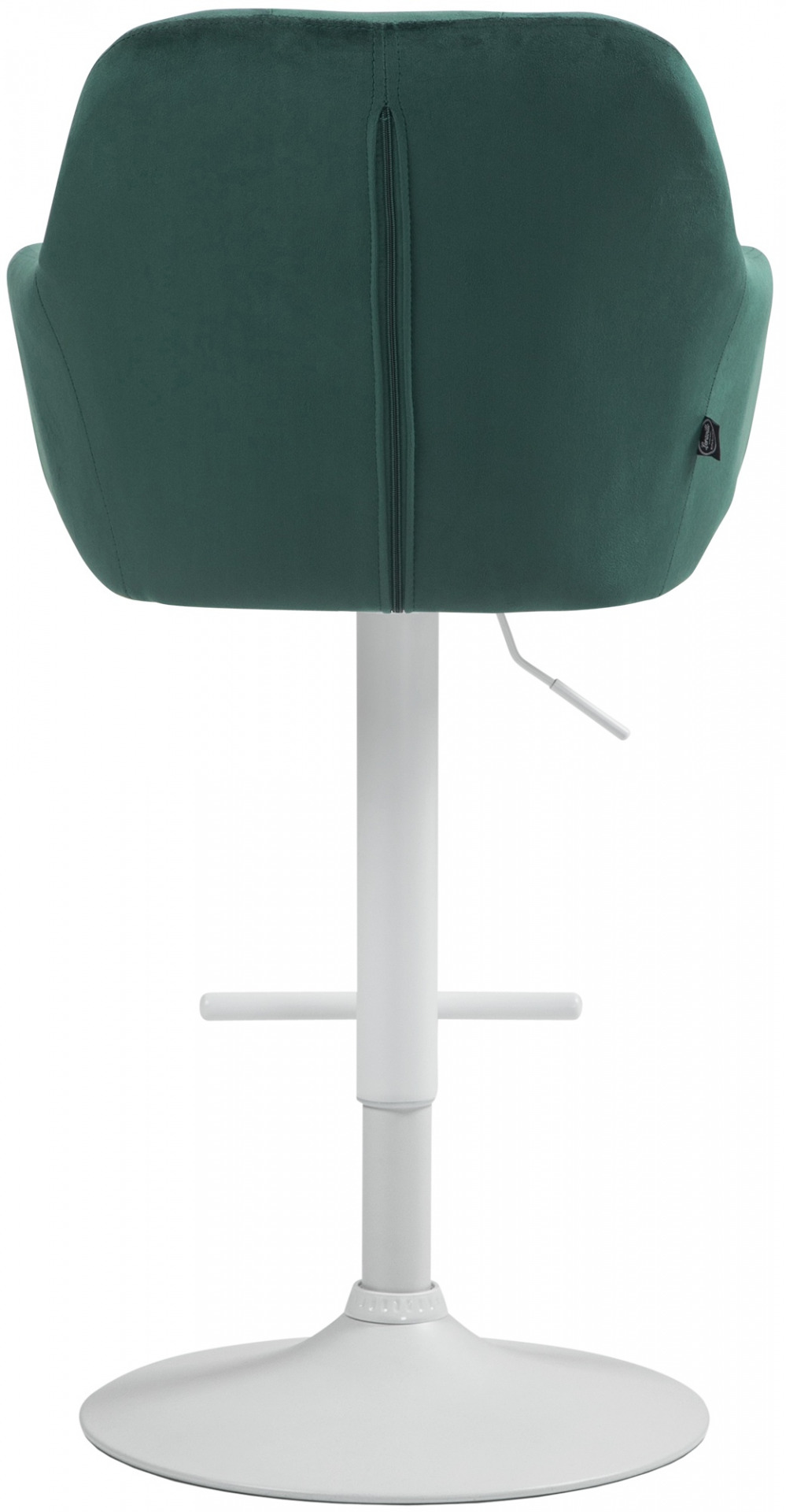 Barhocker Natoma Samt weiß, grün