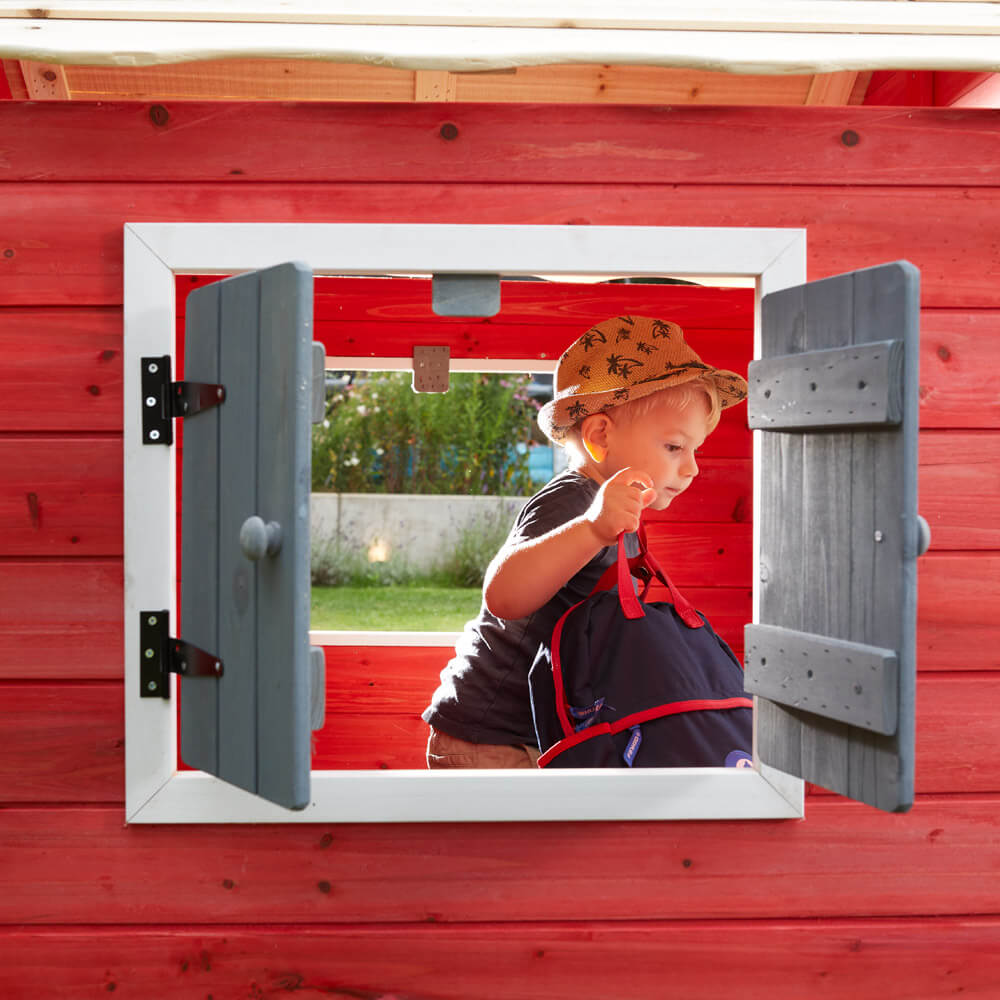 Spielhaus DAS KLEINE SCHLOSS - 106 x 111 cm Rot
