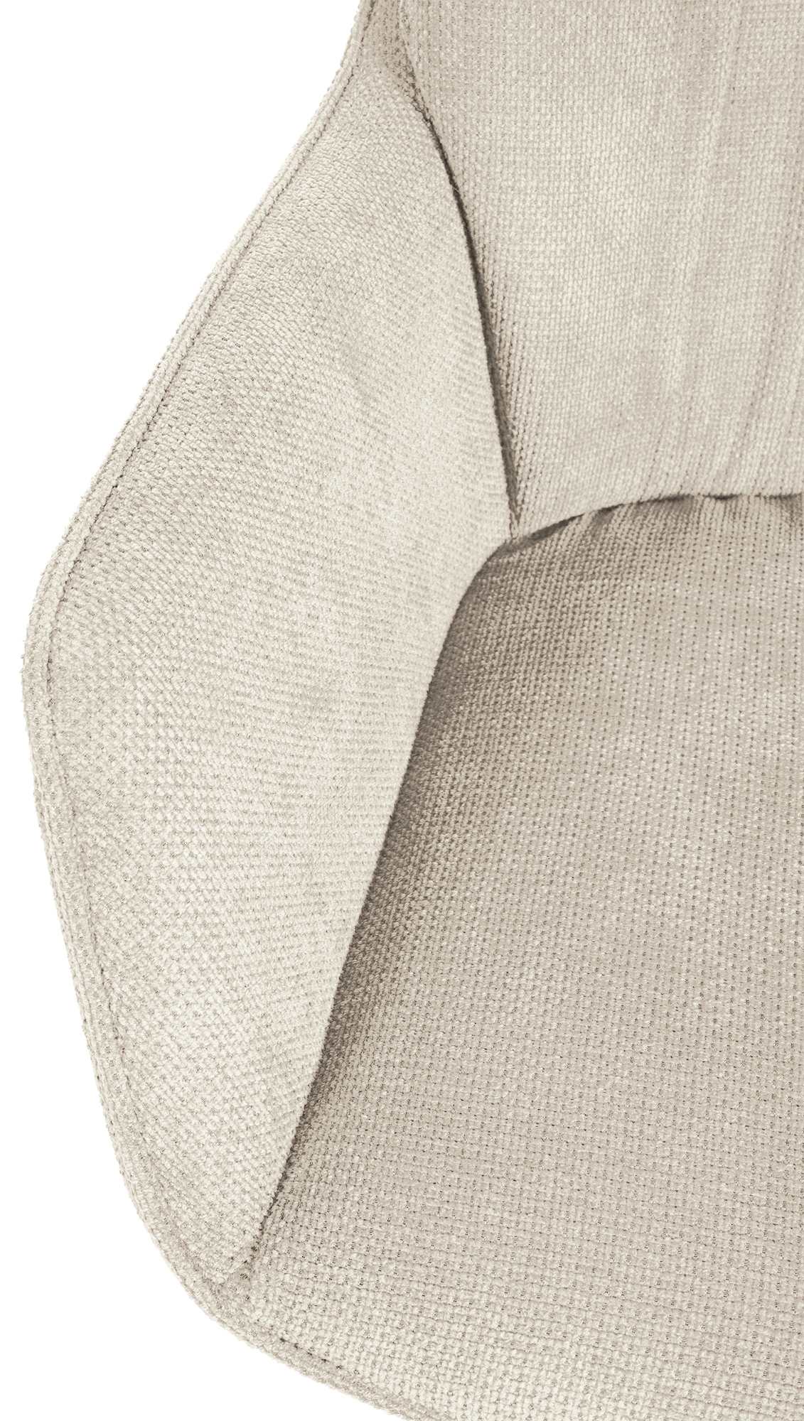 Esszimmerstuhl Jules Stoff, creme