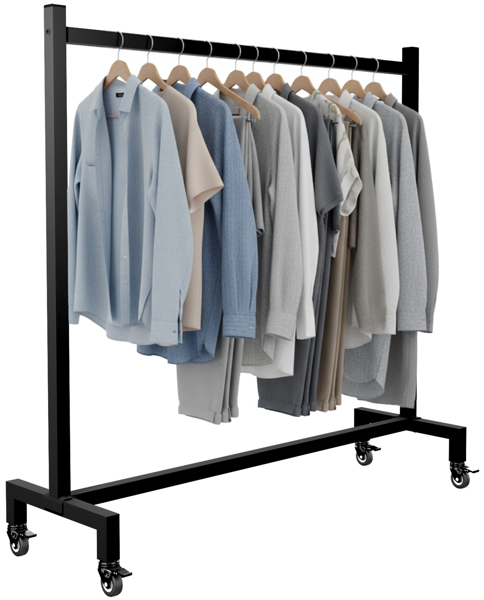 Kleiderständer Gisborne 120x38x120, schwarz