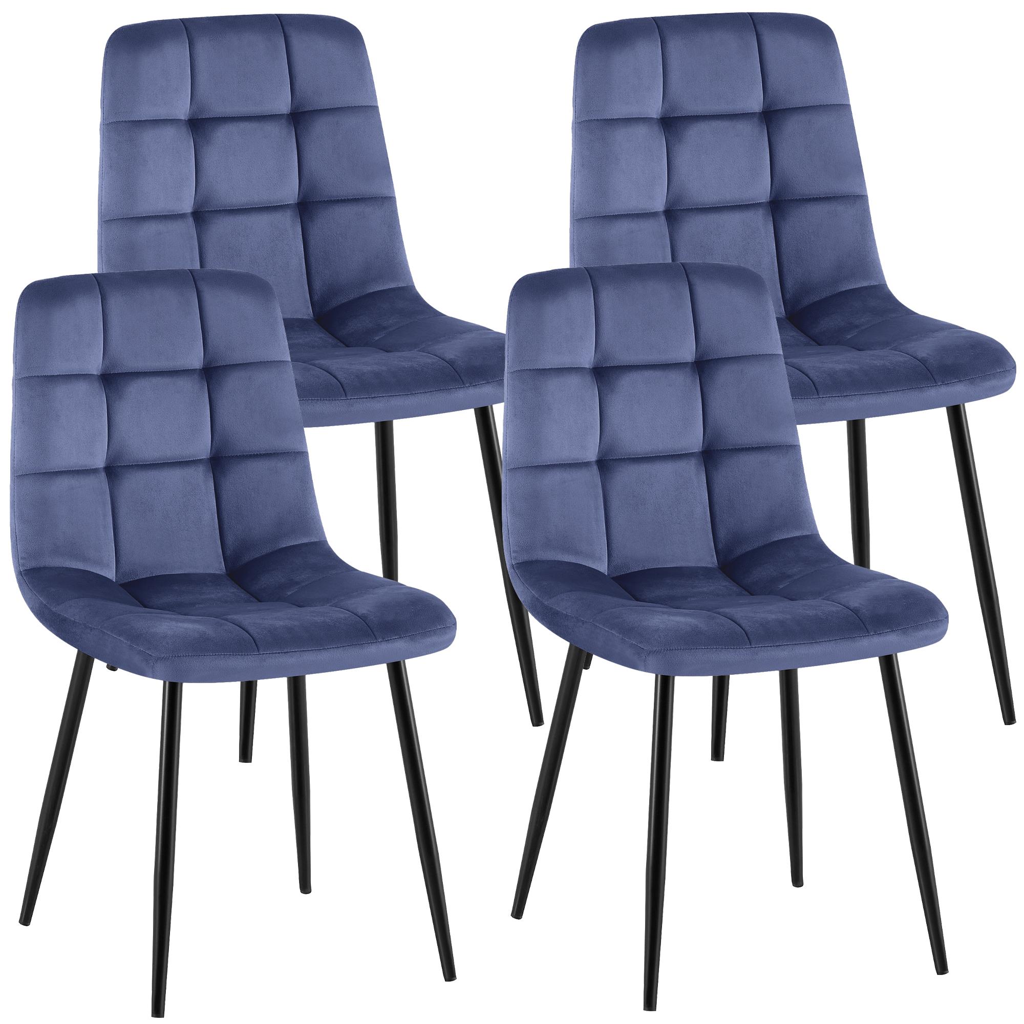 4er Set Esszimmerstühle Antibes, blau
