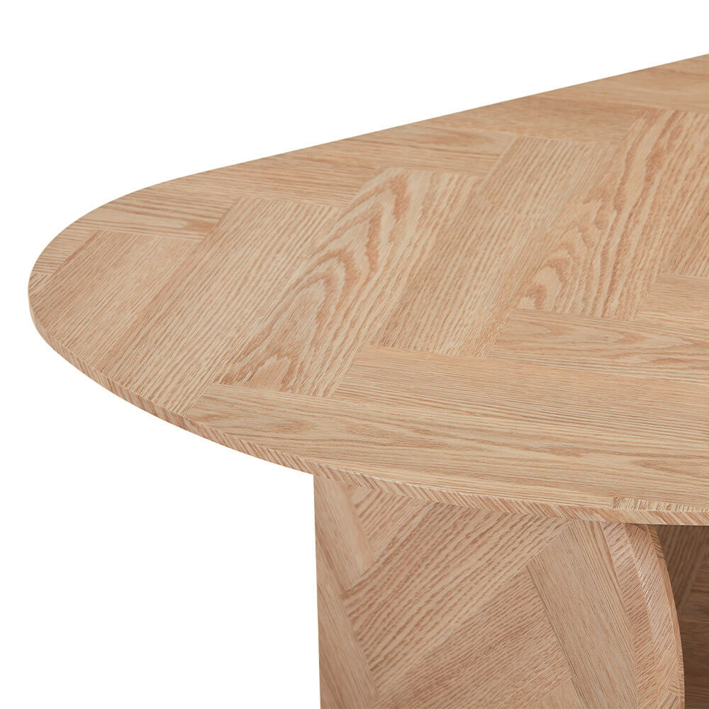 Couchtisch Oval LIARA Fishbone Oak LIARA