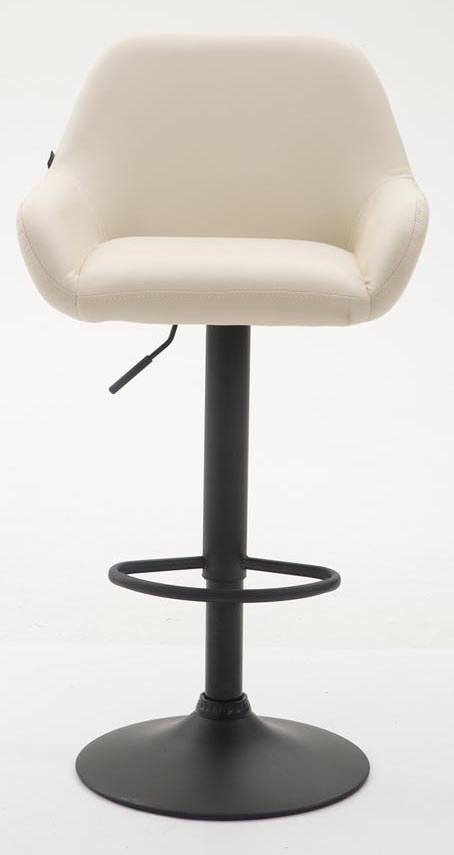 2er Set Barhocker Braga Kunstleder schwarz, creme