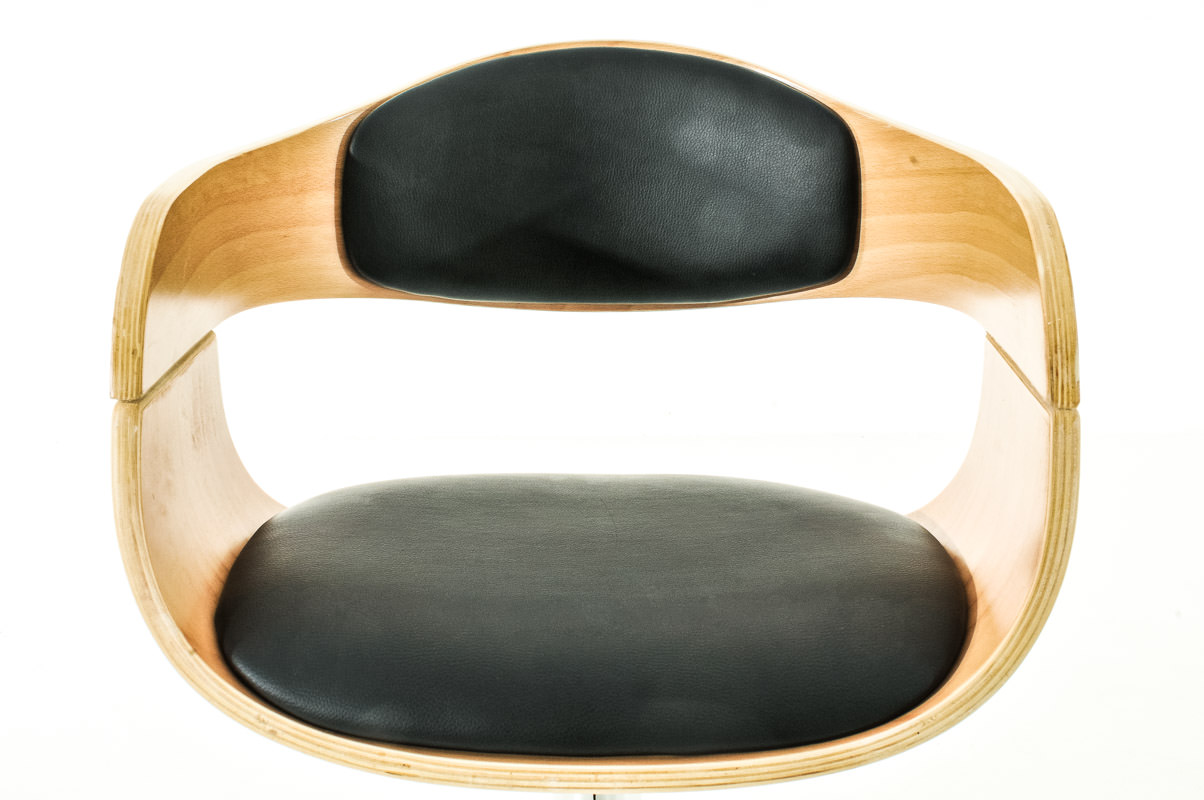 2er Set Barhocker Kingston C Kunstleder, natura/schwarz
