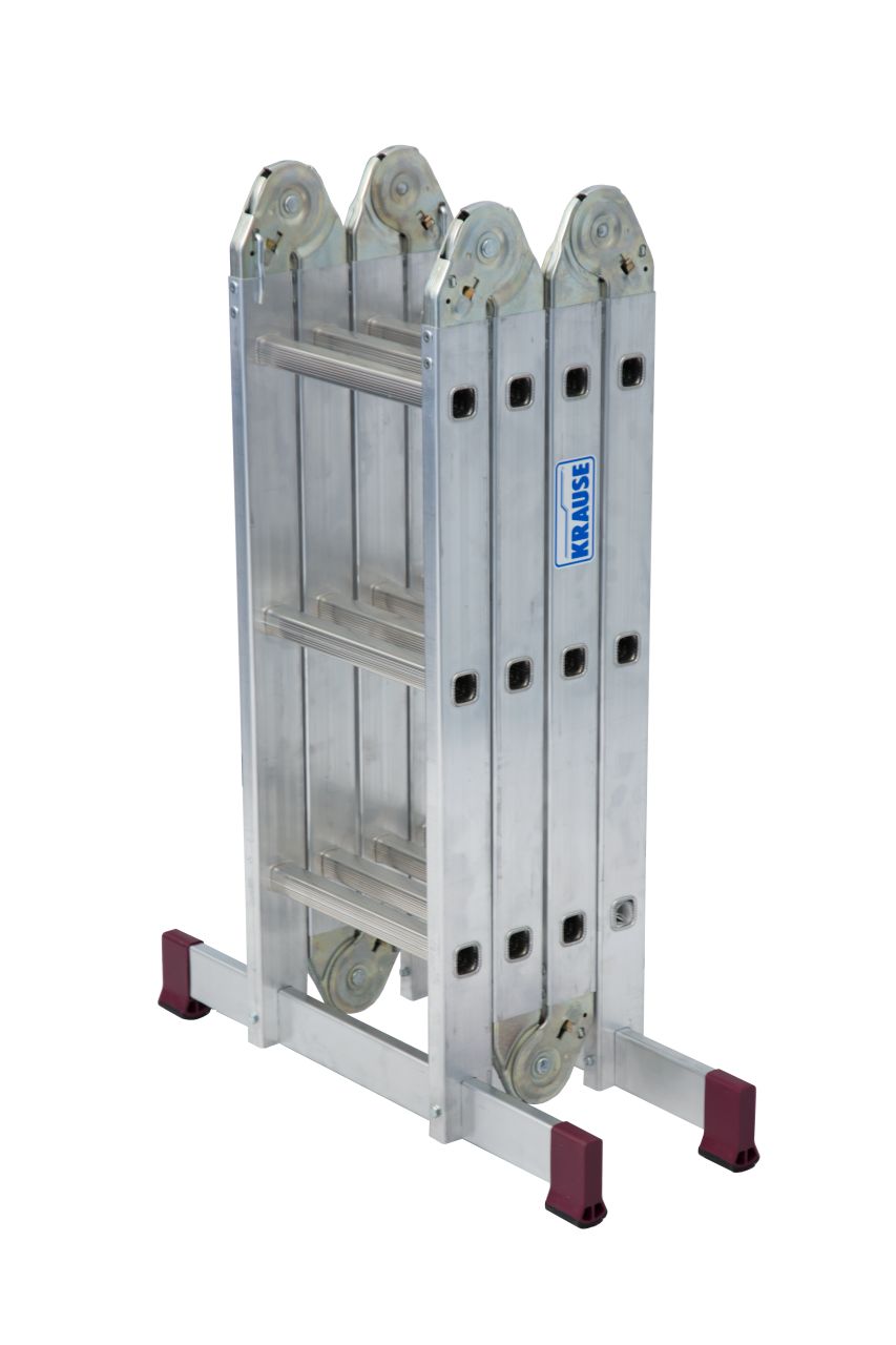 CORDA Gelenk-Universalleiter 4x3 Sprossen mit Plattform