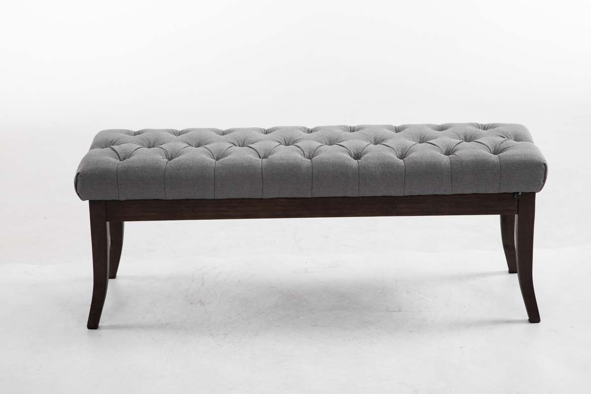 Sitzbank Ramses Stoff antik-dunkel 120, grau