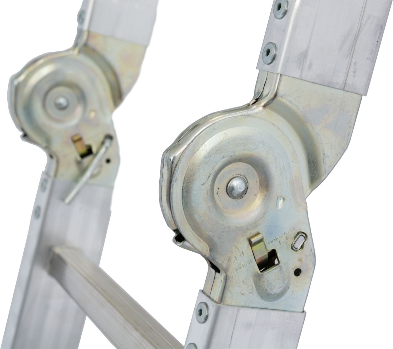 CORDA Gelenk-Universalleiter 4x3 Sprossen mit Plattform