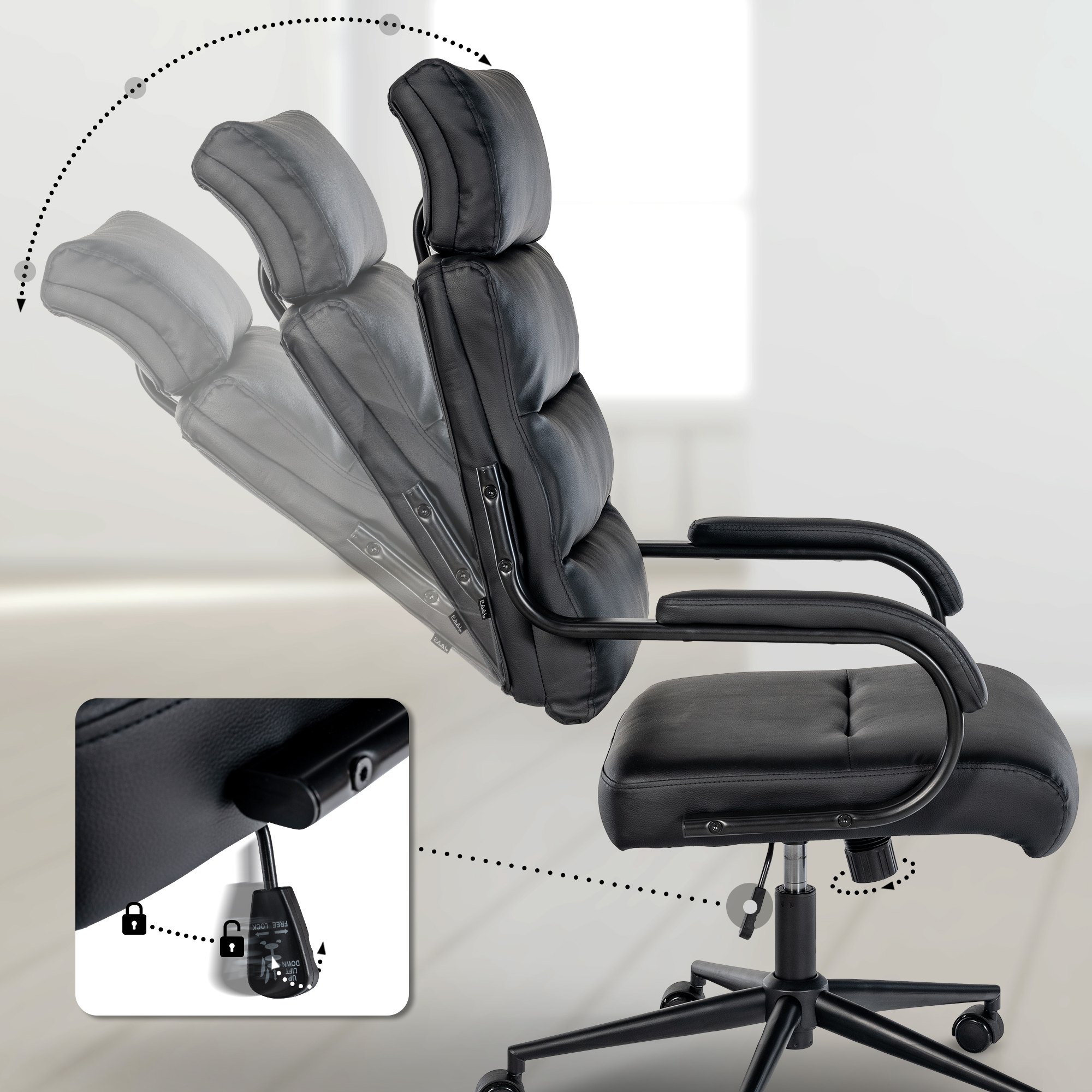 Bürostuhl Campo, schwarz/schwarz