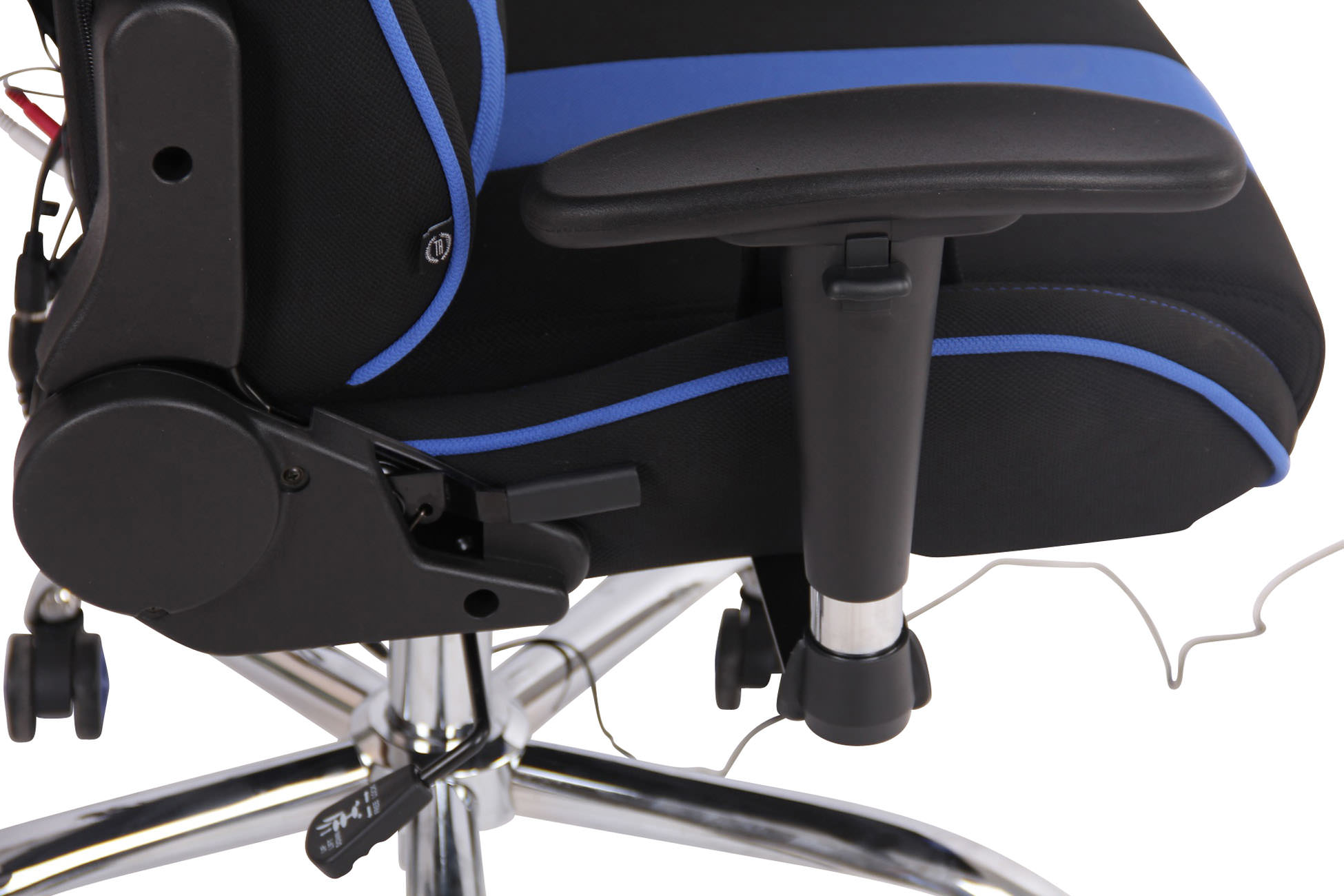 Bürostuhl Limit XM Stoff, schwarz/blau