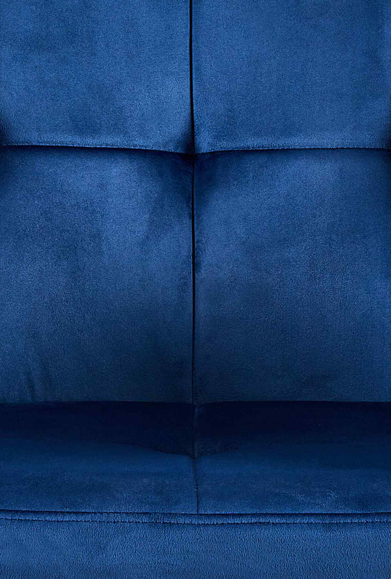 Besucherstuhl Emia Samt, blau