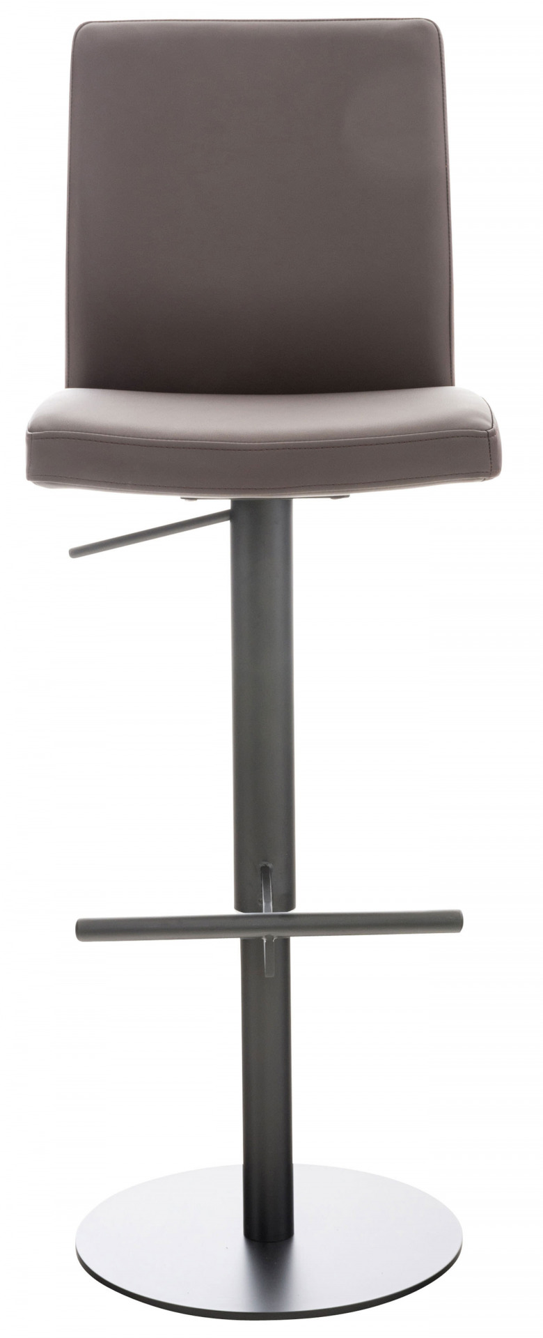 2er Set Barhocker Cadiz Kunstleder schwarz, braun