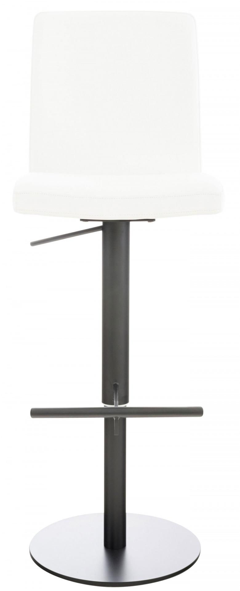 2er Set Barhocker Cadiz Kunstleder schwarz, weiß