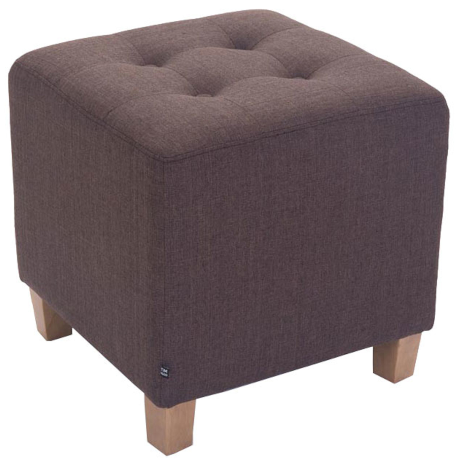 2er Set Sitzhocker Pharao, antik-hell, braun