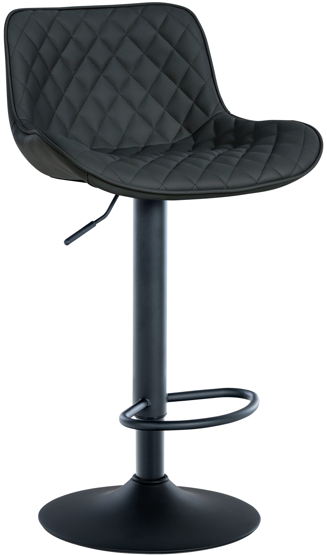 Barhocker Minosa Kunstleder, schwarz