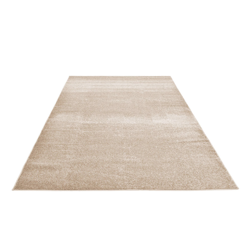 Kurzflor Teppich FOFI - 200 x 140 cm Creme