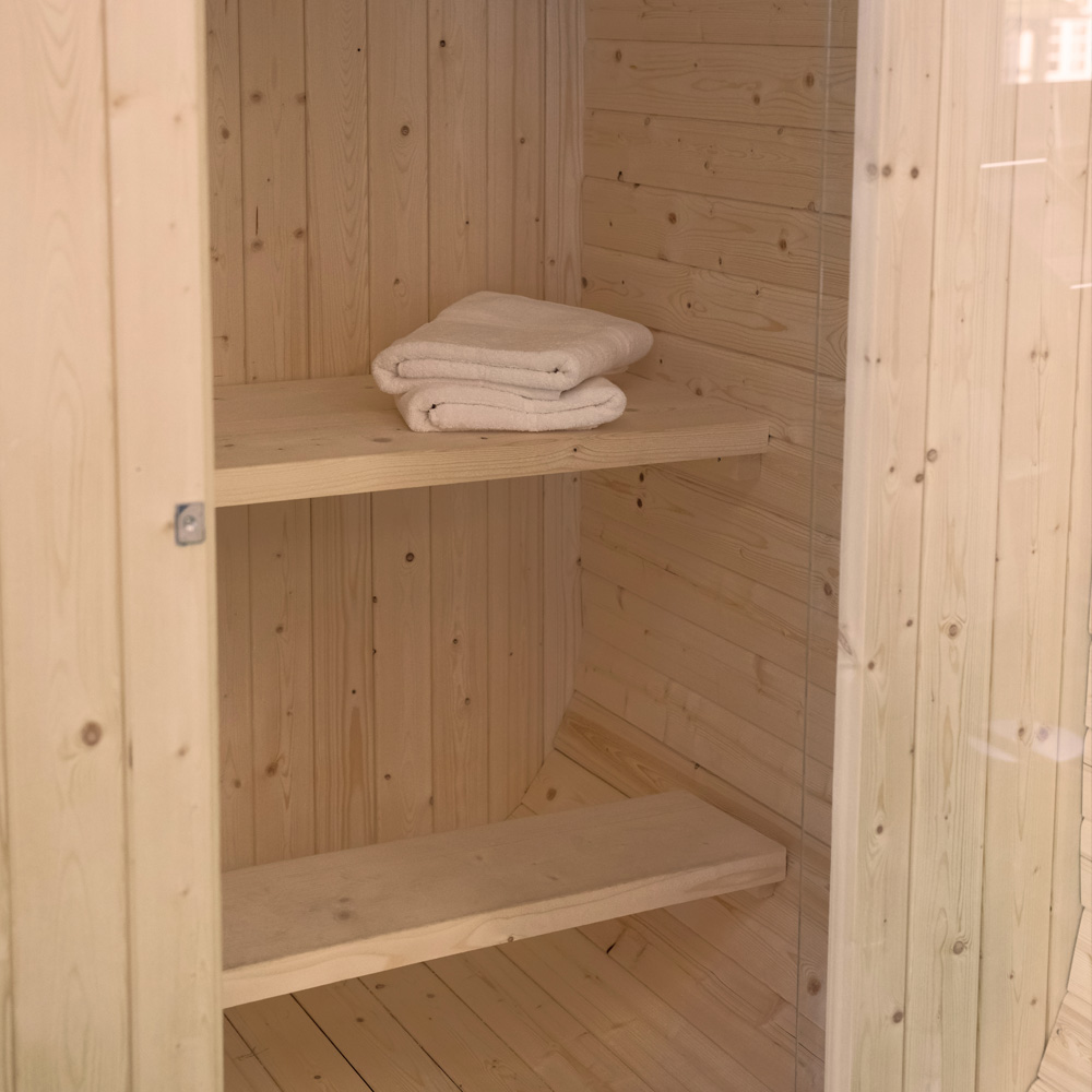 Outdoor Sauna CUBE S - 194 x 120 cm für 2 Personen