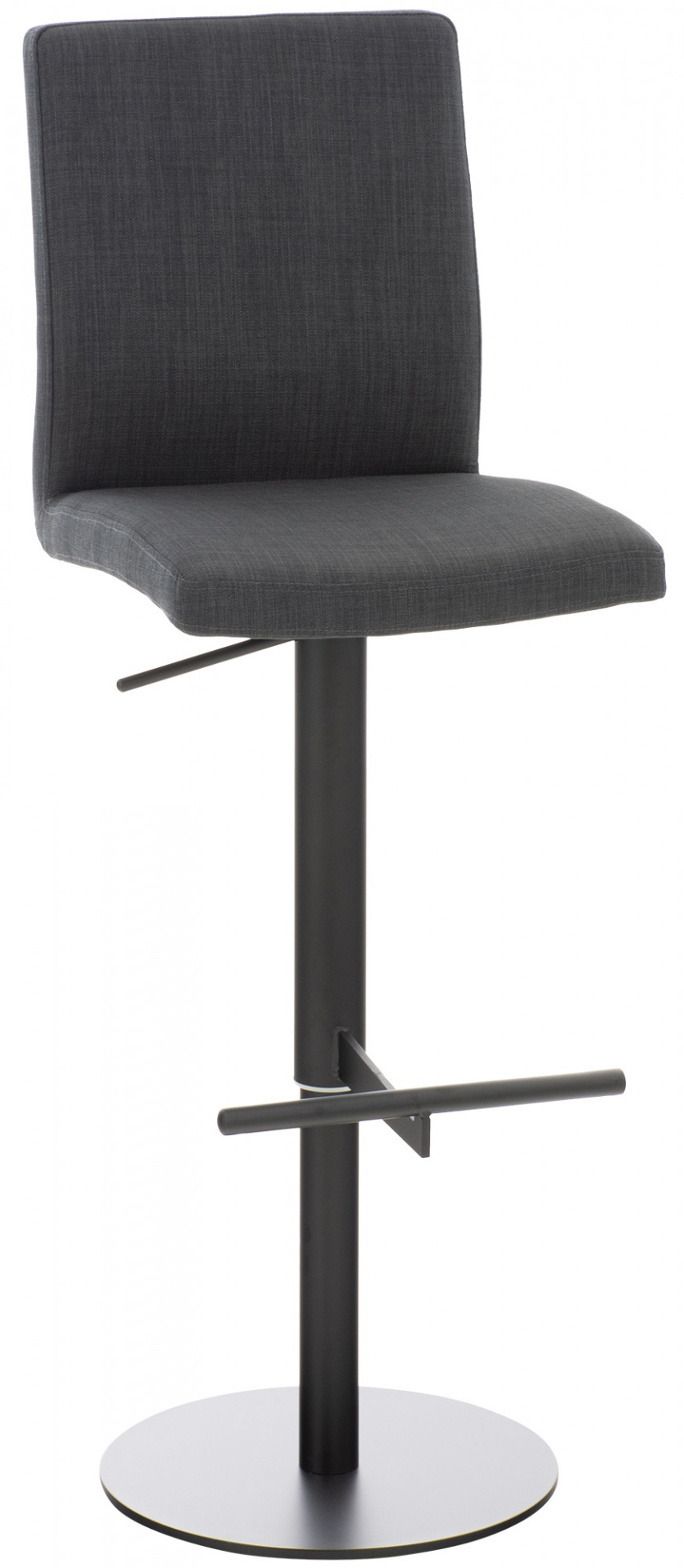 Barhocker Cadiz Stoff schwarz, dunkelgrau