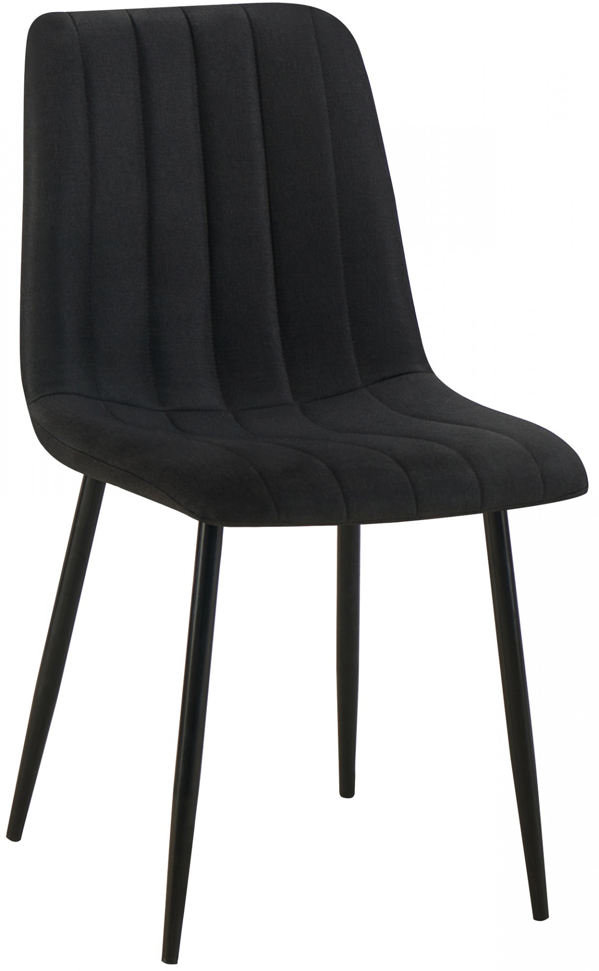 Stuhl Dijon Stoff, schwarz