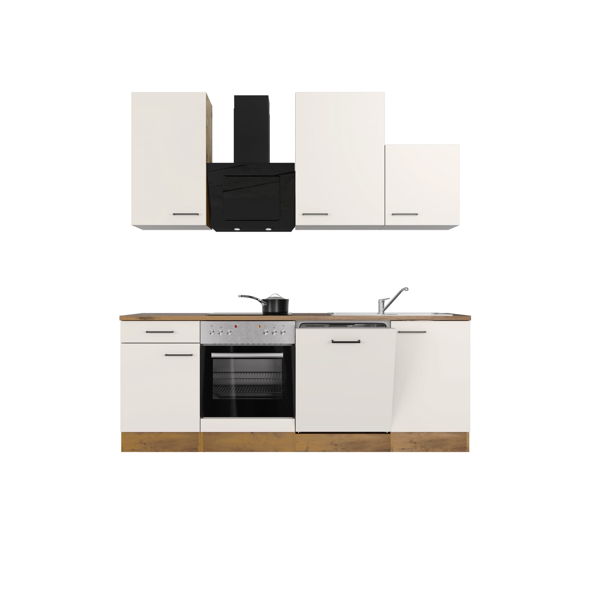 Küchenzeile Avila 220 cm mit E-Geräten